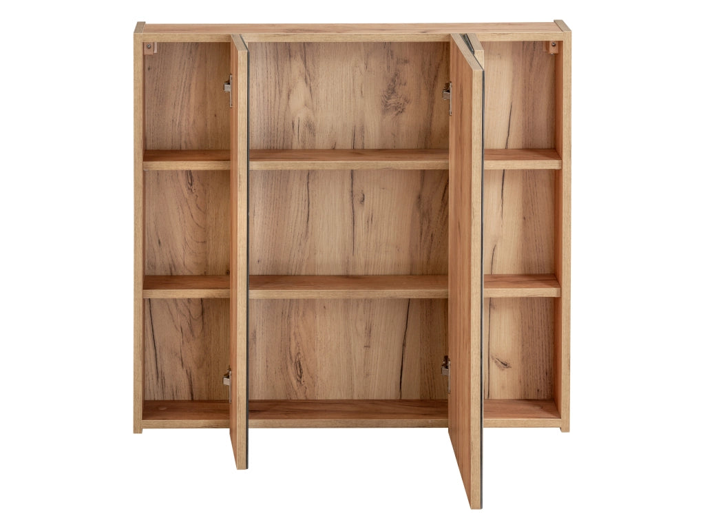 Mobile con specchio 80 cm 3 ante Capri Oak 80 x 75 x 16 cm
