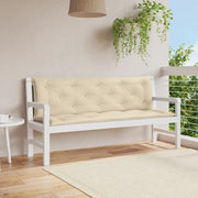 Cuscini Panca da Giardino 2pz Beige 150x50x7 cm Tessuto Oxford 315019