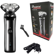 Trade Shop - Rasoio Elettrico Gm7728 A Batteria 3 Testine Professionale Barba Capelli Cordless -