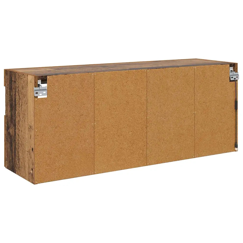 Mobile TV da Parete | Armadietto TV | Mobile Porta TV con LED Legno vecchio 100 x 30 x 40 cm