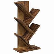 Libreria ad Albero 4 Ripiani 30 x 18 x 60 cm Legno antico 8012370