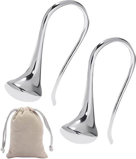 Orecchini per donna - Bottoni d'ore in argento - Orecchini metallici - Orecchini personalizzabili - Orecchini con design creativo - Materiale duraturo