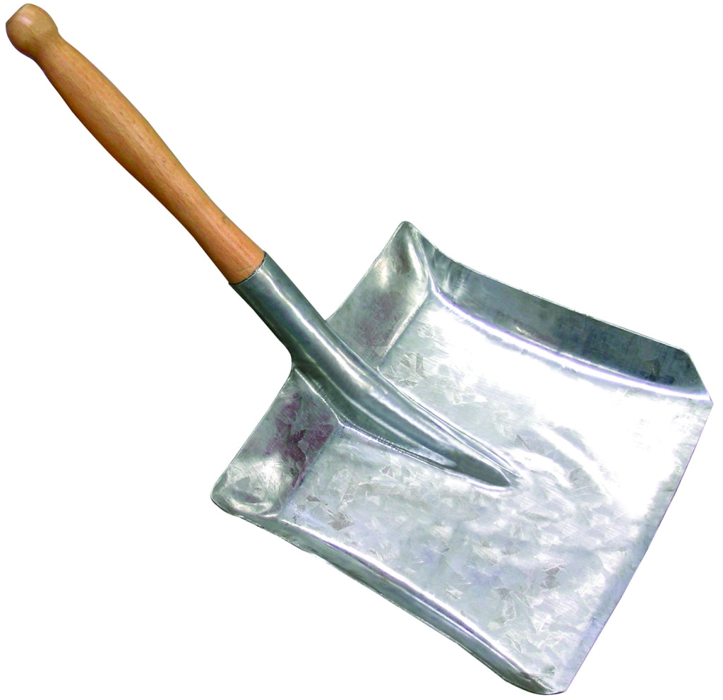 PALETTA PER CARBONE ZINCATA CON MANICO cm. 23x23