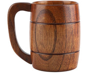 Bicchiere in Legno per Birra - Grande Capacità - Design Retro - Moka