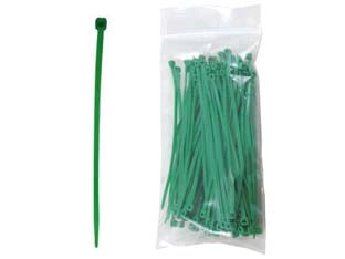 FASCETTE NYLON VERDI IN CONFEZIONE PEZZI 100- - mm.4,8x400 - 1 pezzi T-REX