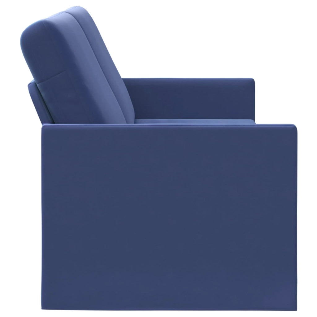 Divano a 3 posti Blu Polizia 190 x 81 x 82 cm Velluto (V) 42041132