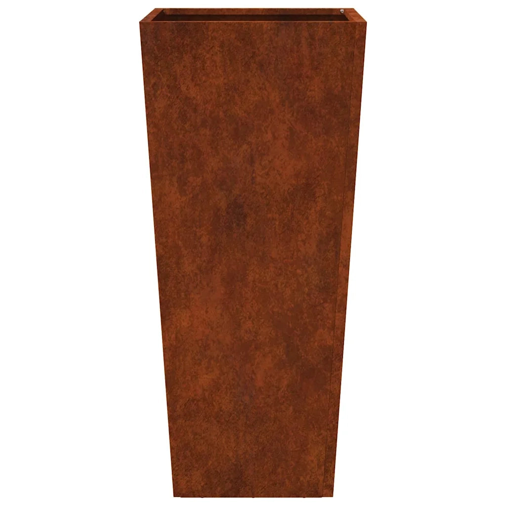 Fioriere da Giardino 2 pz 35x35x75 cm in Acciaio Corten 851093