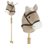 Cavallo a dondolo per bambini, con suono, a rotelle, per bambini dai 24 mesi in su, grigio