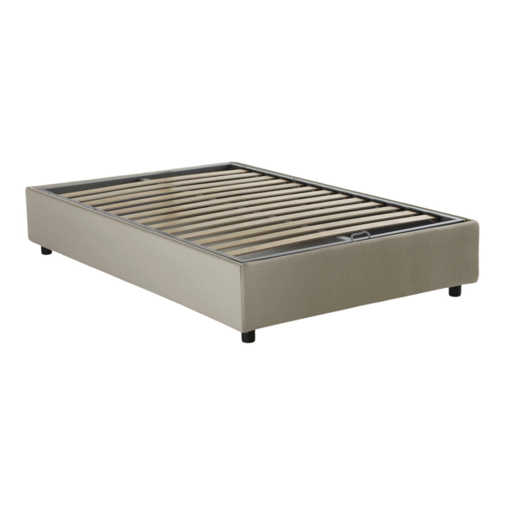 Abici, Letto Piazza e Mezza Materasso Incluso Made in Italy, Beige