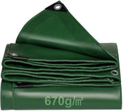 Telaio di copertura 670 g/m² impermeabile - Telaio in PVC premium - Resistente alle abrasioni - Borde rafforzati - Telaio di protezione per camion - Adatto per uso esterno - Telaio per camper, barca e piscina - Telaio di copertura