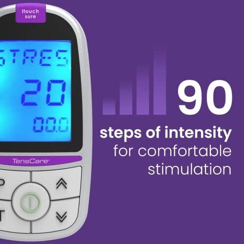 Tenscare K-ITS-GO iTouch Sure Apparecchio per Pavimento Pelvico 4 Programmi Preimpostati con Sonda Vaginale e Go Gel 100ml colore Bianco