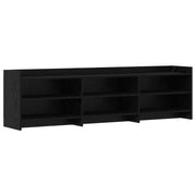 Mobile TV 168 x 33 x 47 cm Rovere Nero Legno ingegnerizzato 8011236