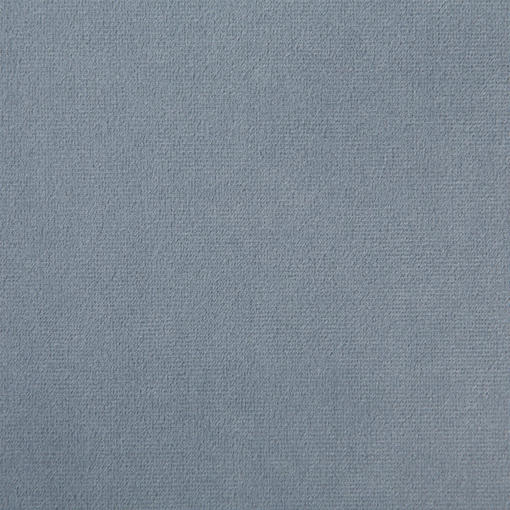 Poggiapiedi in Cotone Grigio chiaro e legno chiaro con Gambe in Legno