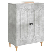 Credenza | Madia | Buffet da pranzo | Armadio da pranzo Grigio Cemento 66 x 34,5 x 90 cm Legno ingegnerizzato
