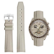 Cinturino orologio 20mm - Cinturino di sostituzione - Silicone/acciaio inossidabile - Oreficeria maschile - Adattamento perfetto - Disegno curvo - Cinturino orologio