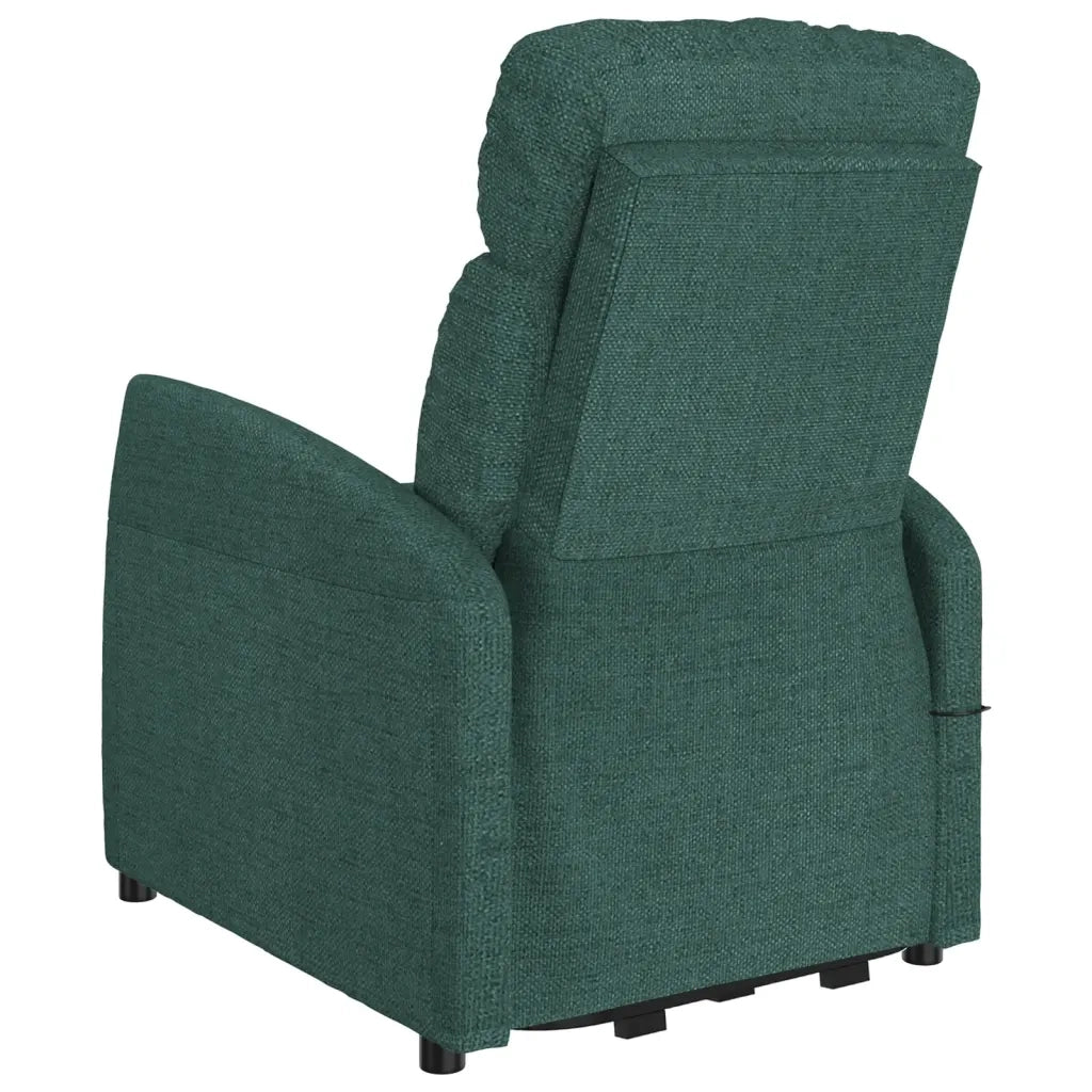 Poltrona Alzapersona Verde Scuro Tessuto 329611