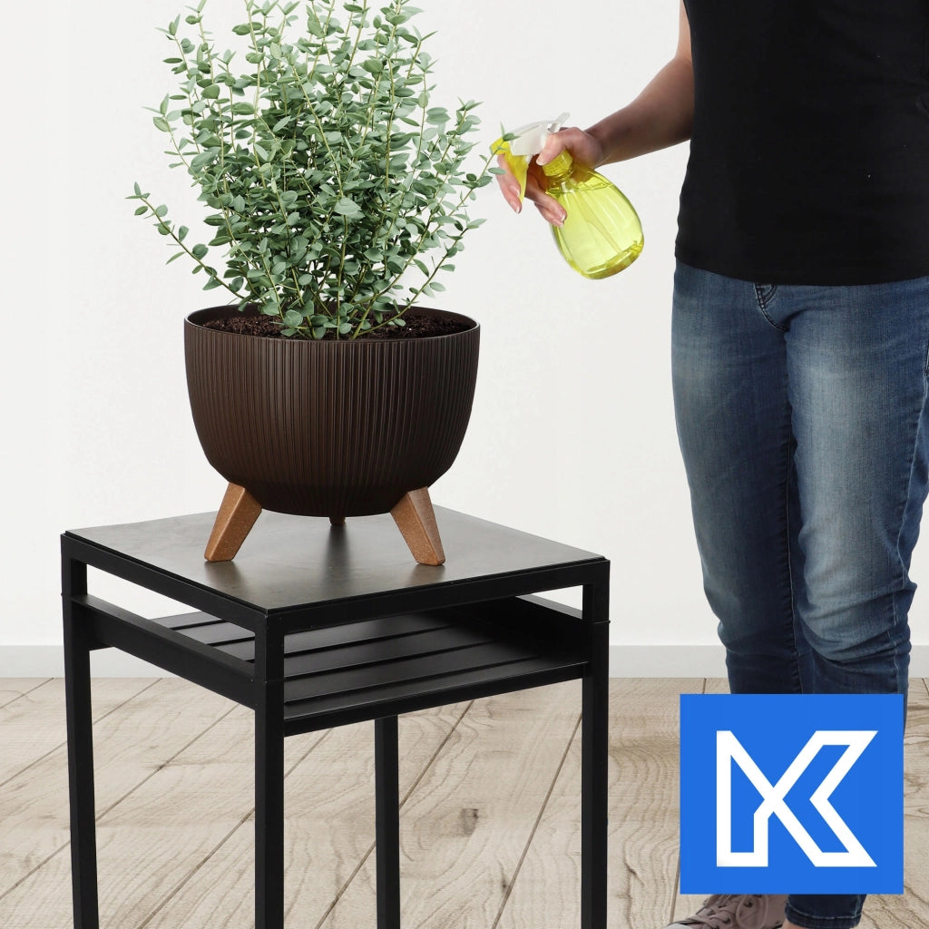 Vaso da giardino KADAX con gambe per fiori, grande ciotola rotonda da 29 cm