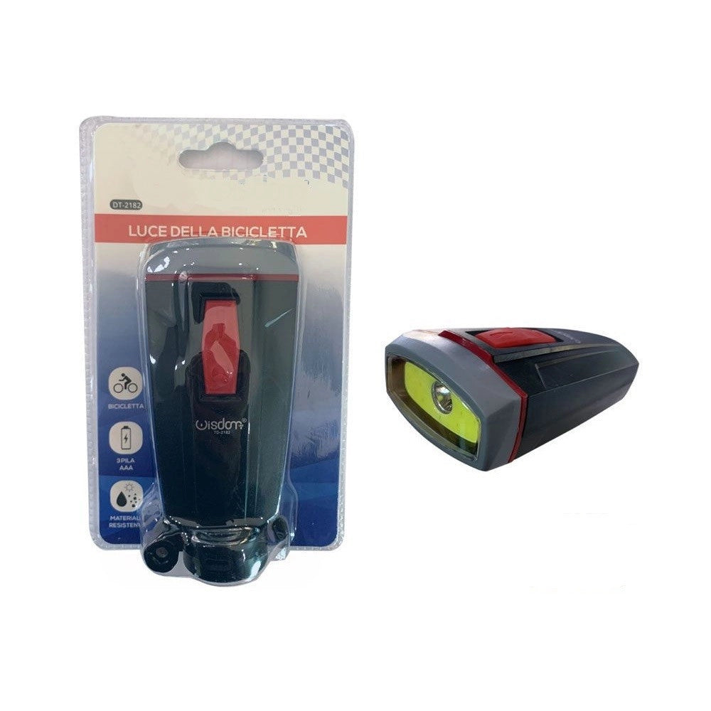 Trade Shop - Luce Per Bici Bicicletta Con Supporto Torcia Anteriore Illuminazione Dt-2182 -