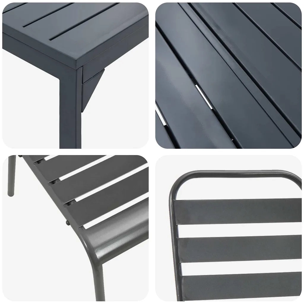 Set da Pranzo per Giardino 7 pcs Antracite 3378816