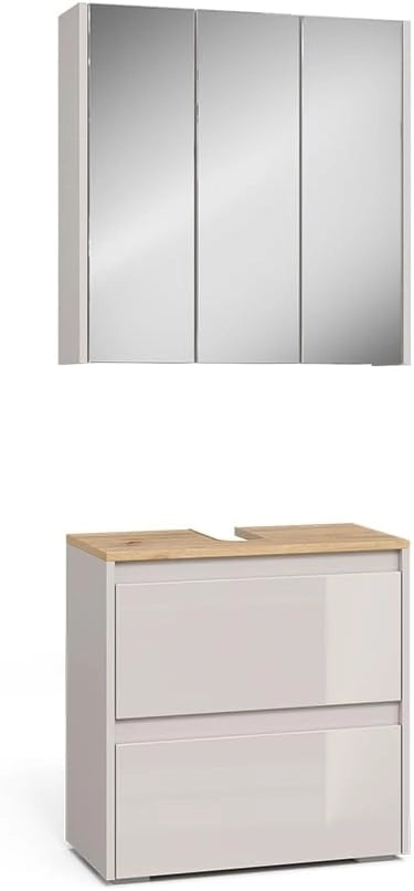 Set di mobili da bagno Majest, Antracite/Artisan, 2 parti
