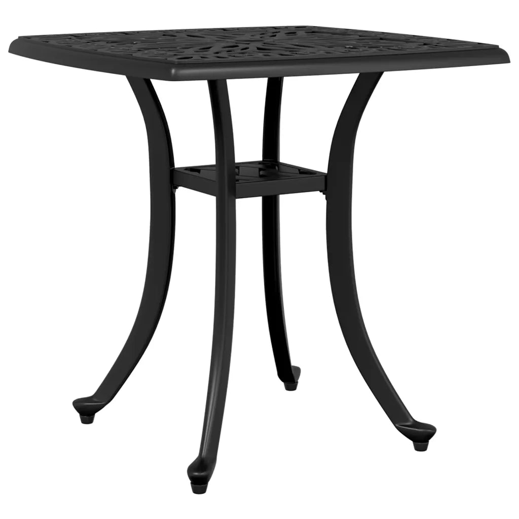 Tavolo da Giardino Nero 53x53x53 cm in Alluminio Pressofuso 4002816