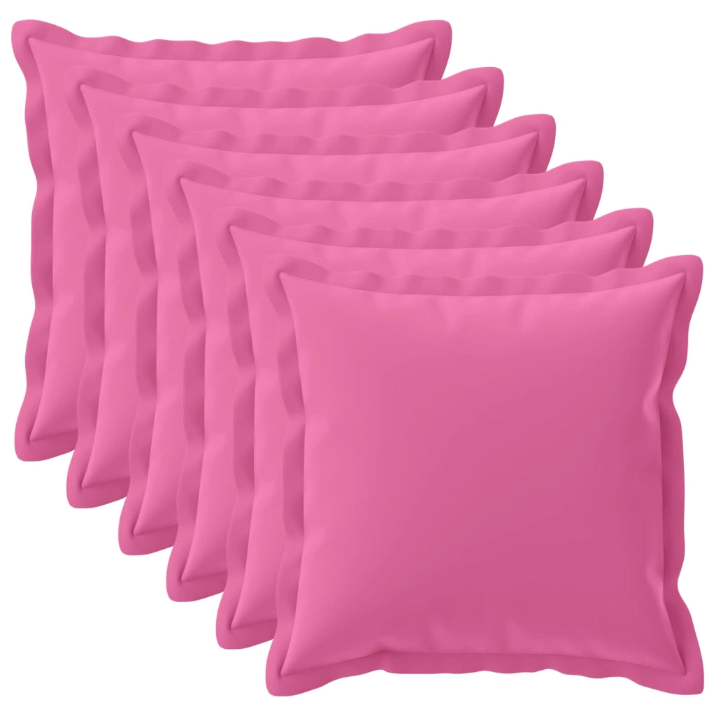 Federa 6 pcs HOUTEN Rosa 55 x 55 cm Poliestere 920510