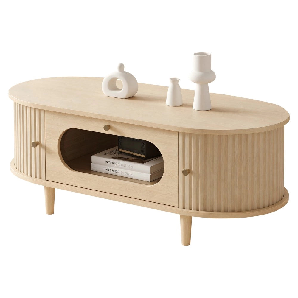 Tavolino da Caff¨¨ con Cassetto e Ripiano ¨C MINIMAL ¨C Legno, 100x50x36
