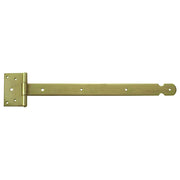 Bandella con cerniera, pesante 400 x 40 x 4,0 mm. - zincato giallo