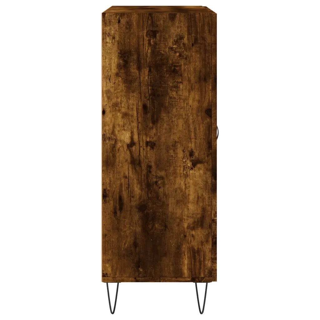 Credenza | Madia | Buffet da pranzo | Armadio da pranzo Rovere Fumo 69,5x34x90 cm in Legno Multistrato