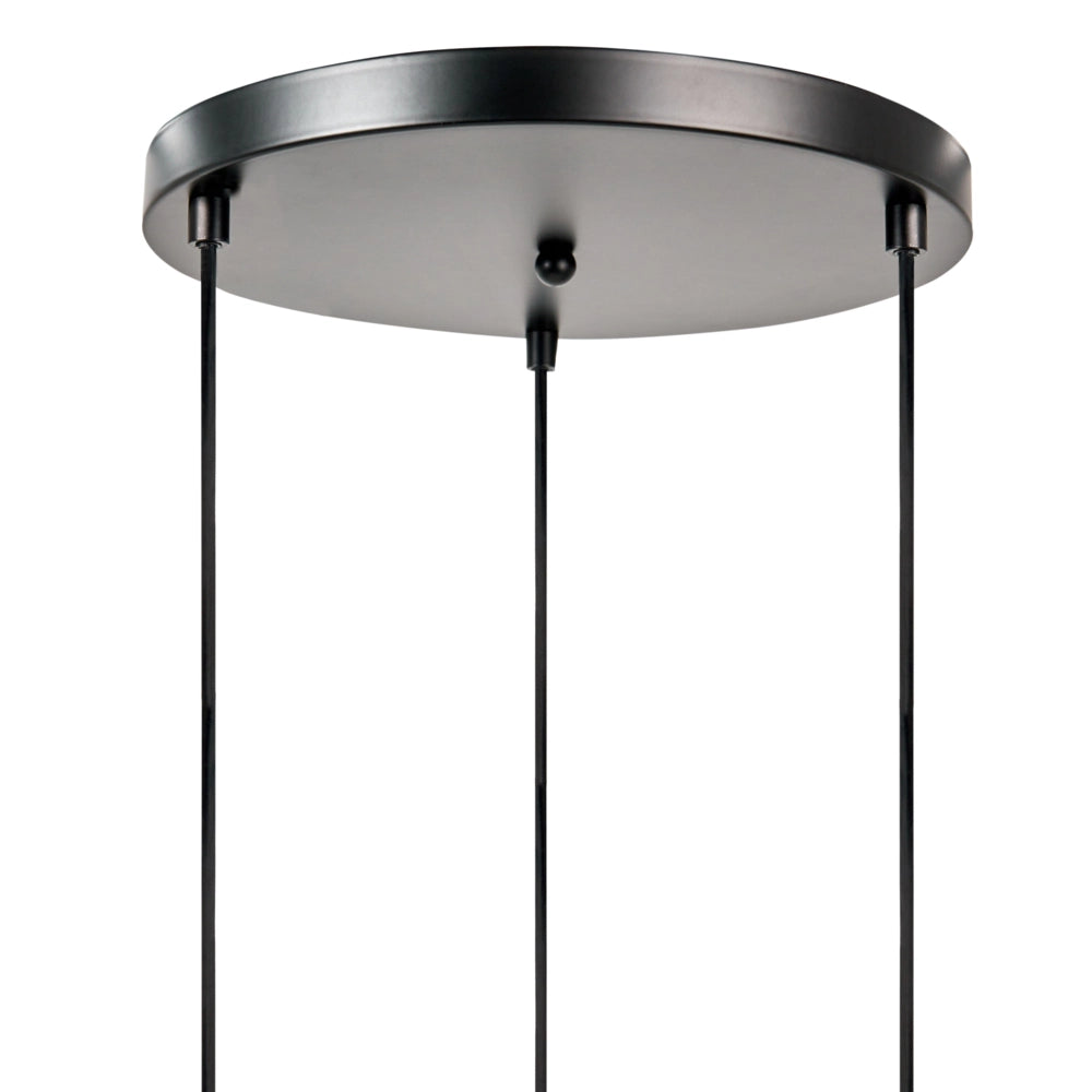 Lampada a sospensione a 3 luci con paralume in carta bianca e base in metallo stile moderno luce d'atmosfera soggiorno camera da letto