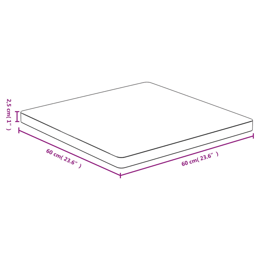 Piano del Tavolo 60x60x2,5 cm in Bambù 352700