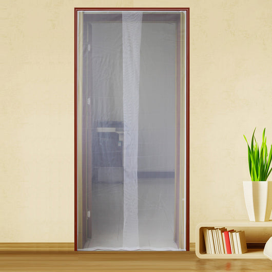 Zanzariera per Porta 150x250 cm con Bioadesivo Nero