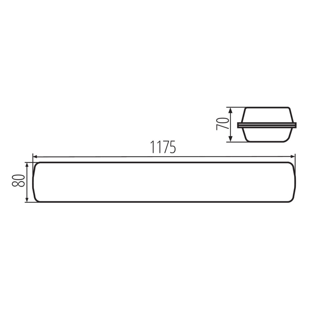 Plafoniera stagna Kanlux MAH LED 38W 6080lm 4000K IP65