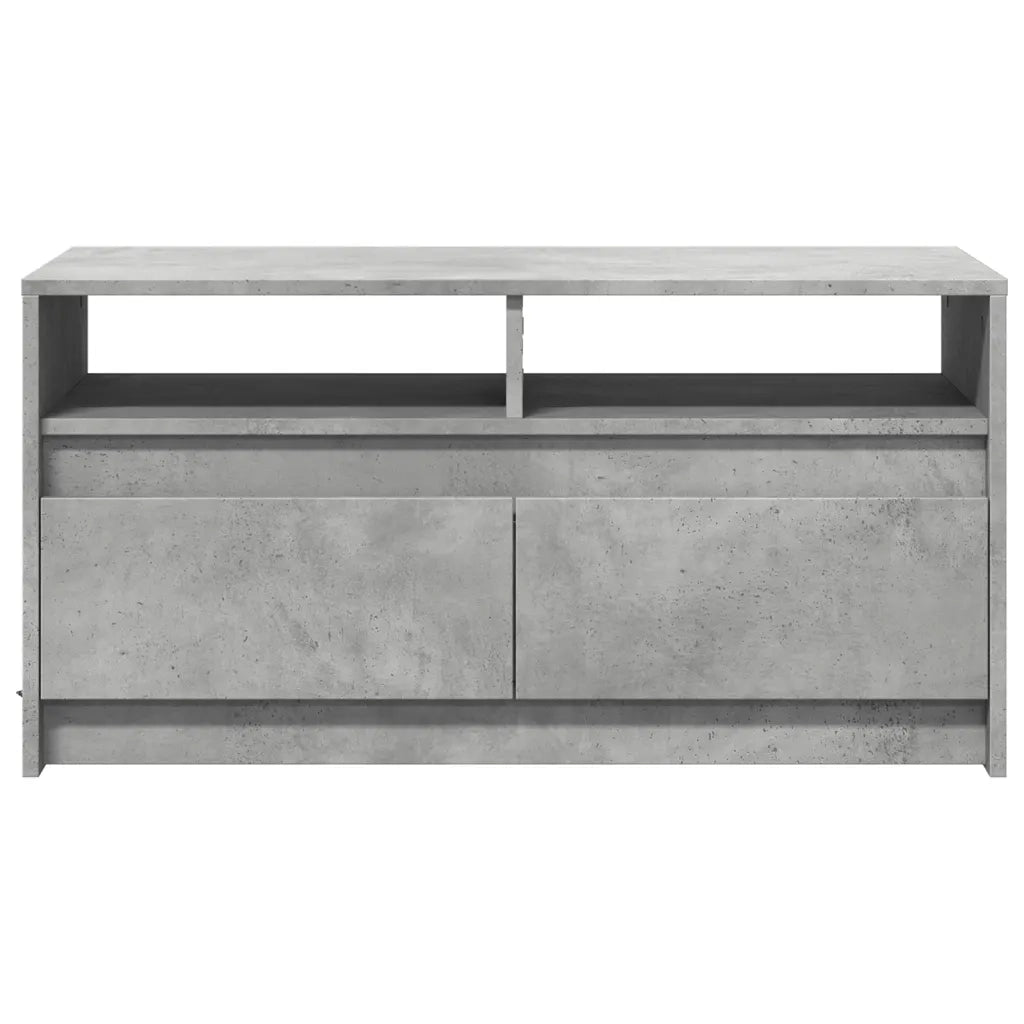 Tavolino da Salotto con Luci LED Grigio Cemento in Truciolato 851994