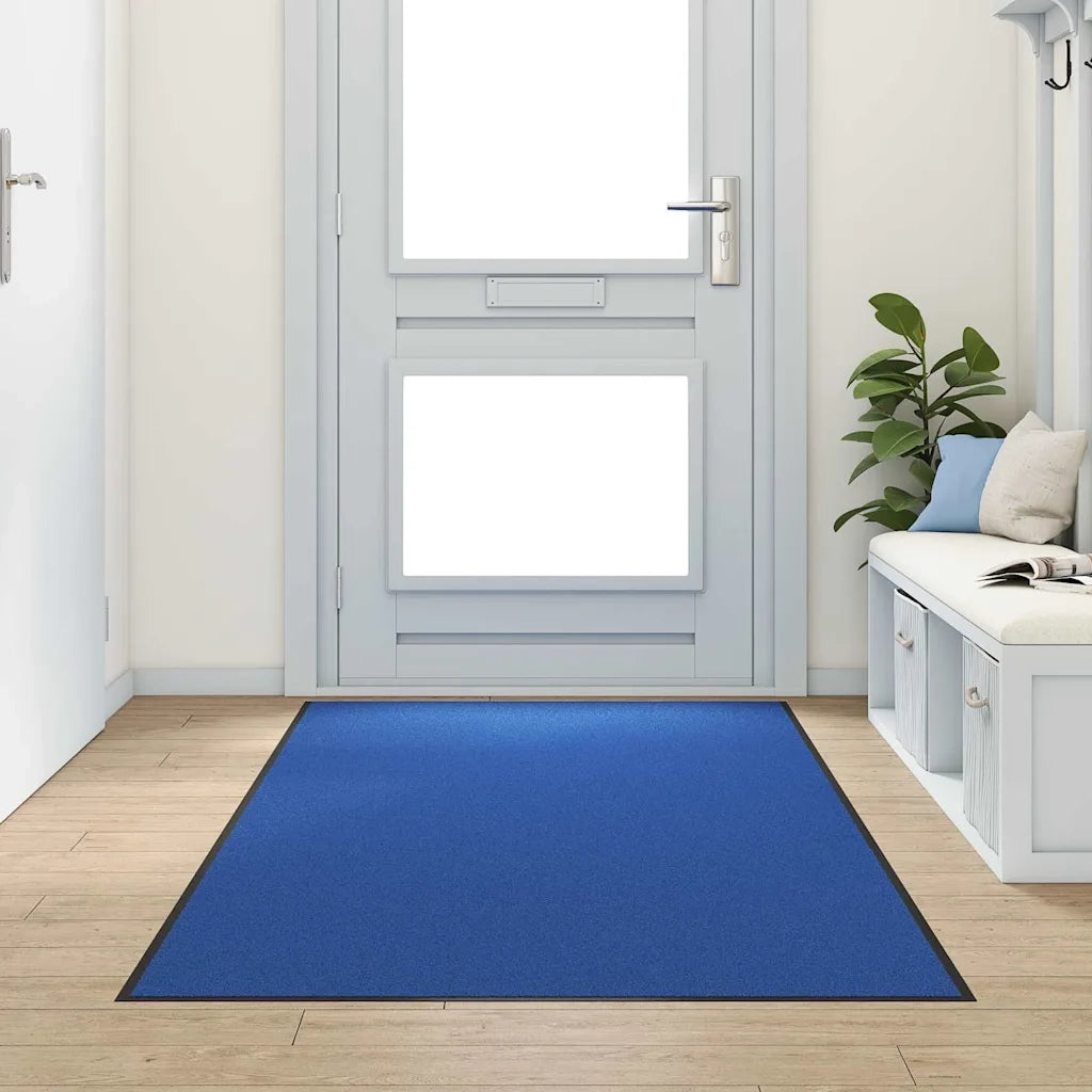 Tappetino Blu e Nero 120 x 250 cm 100% Poliammide 4100737
