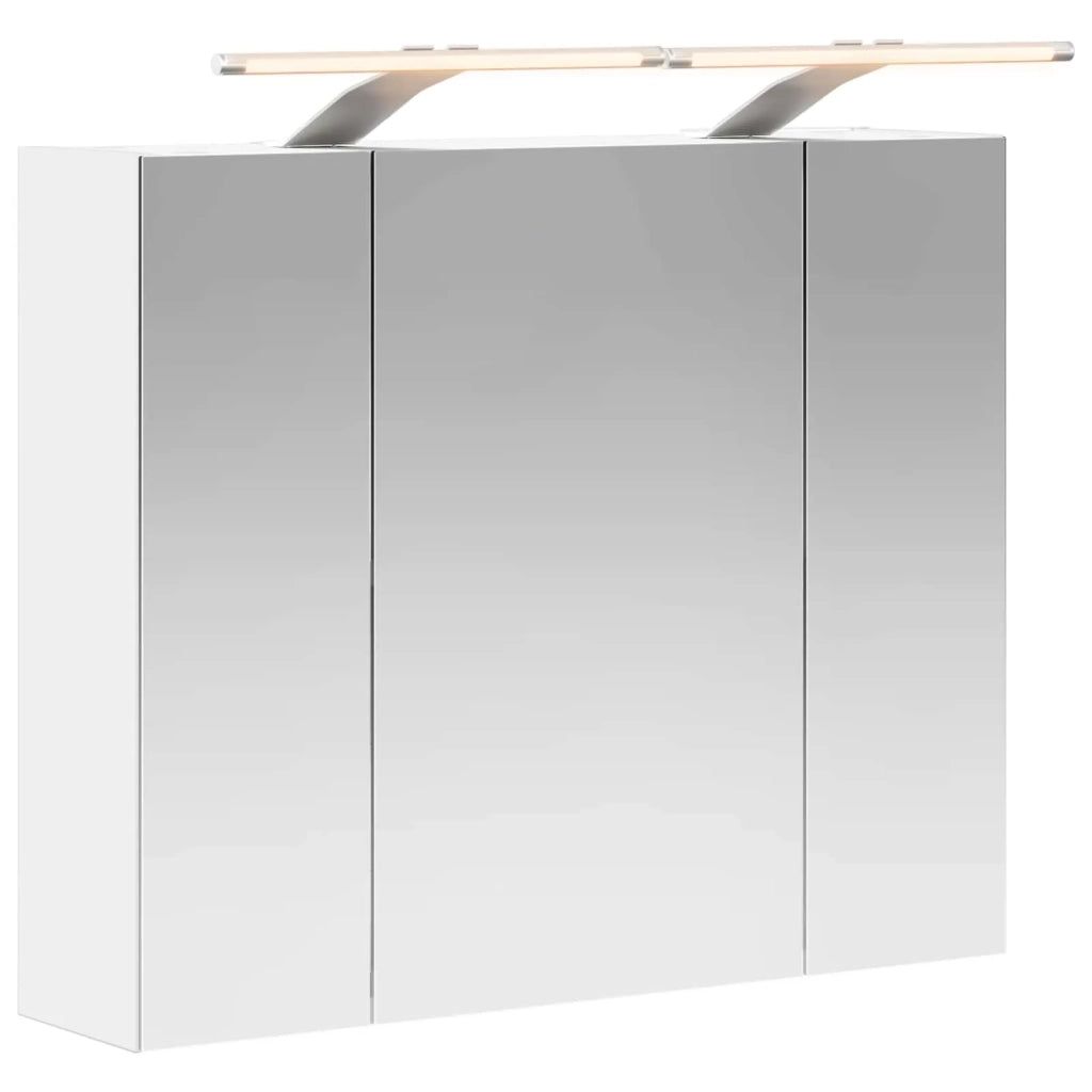 Mobiletto per specchio da bagno Bianco 60 x 14,5 x 50 cm
