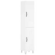 Buffet credenza cassettiera mobiletto mobile contenitore organizer cucina soggiorno salotto alto 34,5 x 34 x 180 cm legno ingegnerizzato bianco 02_0032297