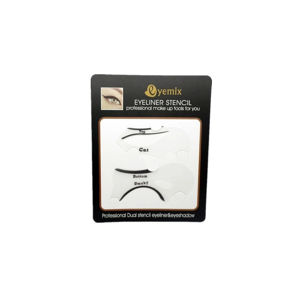 Trade Shop - Kit Occhi Sopracciglia Ministar Eyeliner Stencil Pennello Appilcatore Gel Forme -