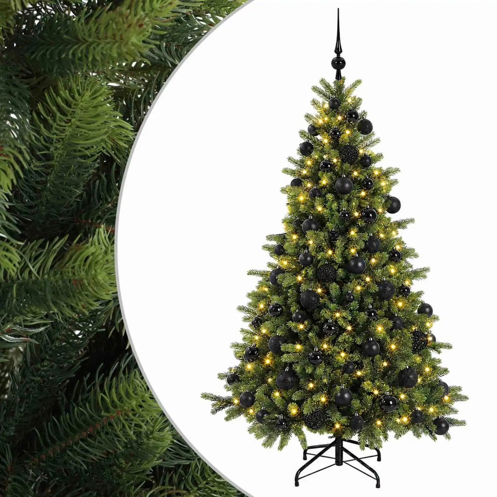 Albero di Natale artificiale con palline 180 cm 300 LED 3466433
