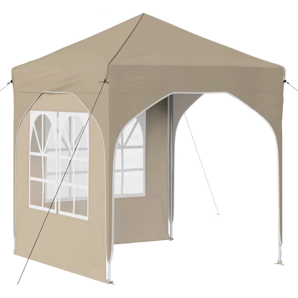Tenda per feste a pop-up 192 x 192 x 245 cm Crema 42019823