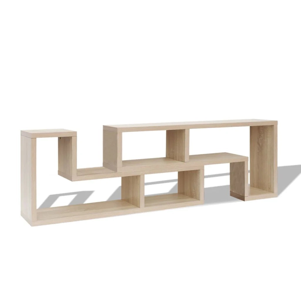 Pratico mobile TV/credenza a doppia L in rovere 2502055