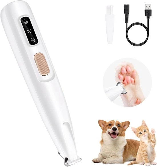 Apparecchio per la pulizia dei cani impermeabile con illuminazione a LED - Riscarica e silenzioso