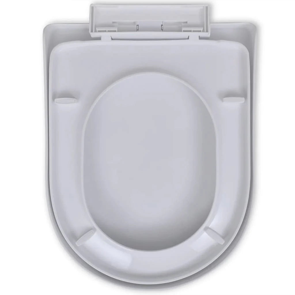 Sedile WC quadrato con coperchio a chiusura ammortizzata bianco 02_0002890