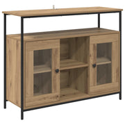 Credenza | Madia | Buffet da pranzo | Armadio da pranzo Rovere artigianale 100 x 35 x 80 cm Legno multistrato