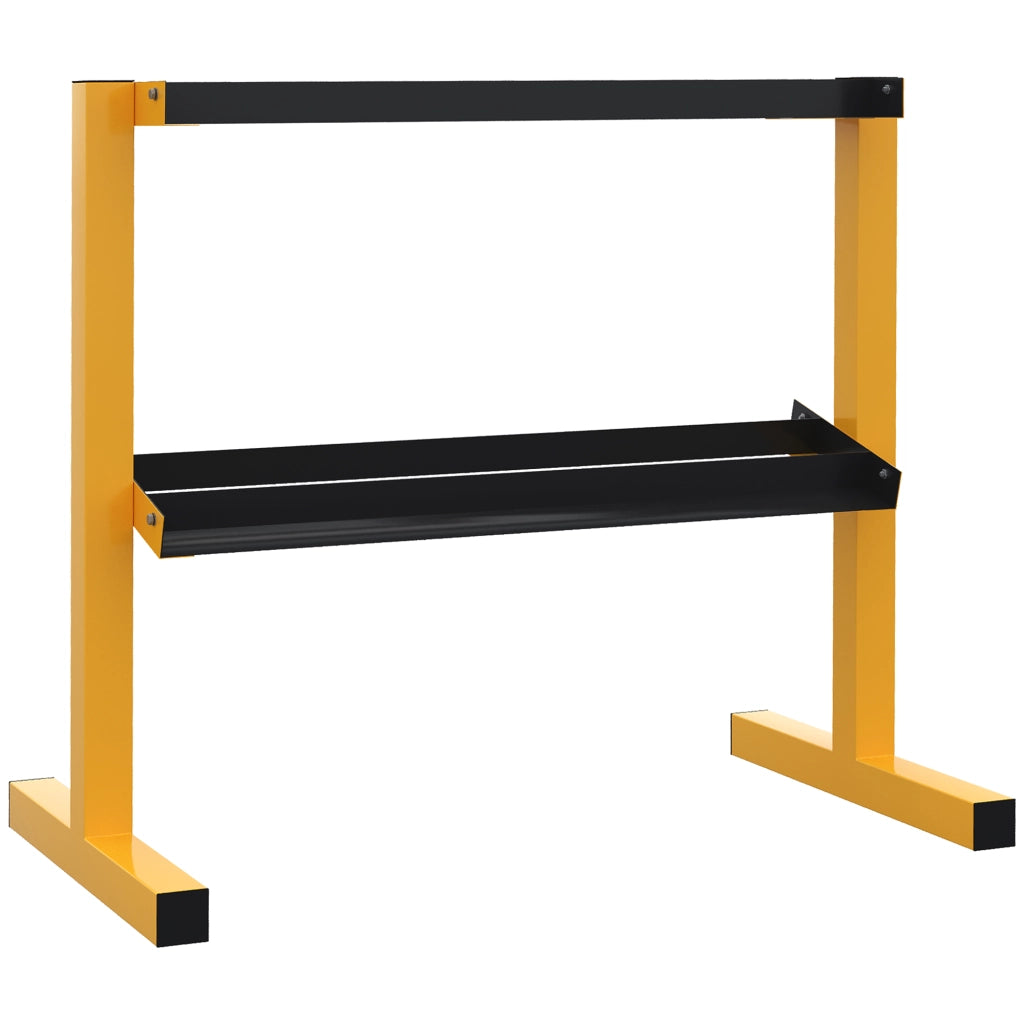 Cassettiera portapesi manubri ¨C zephmum ¨C giallo, acciaio, 92,5x50,5x80,5 cm