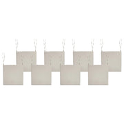 Set di 8 cuscini per sedie da giardino in tessuto poliestere resistente ai raggi UV tortora