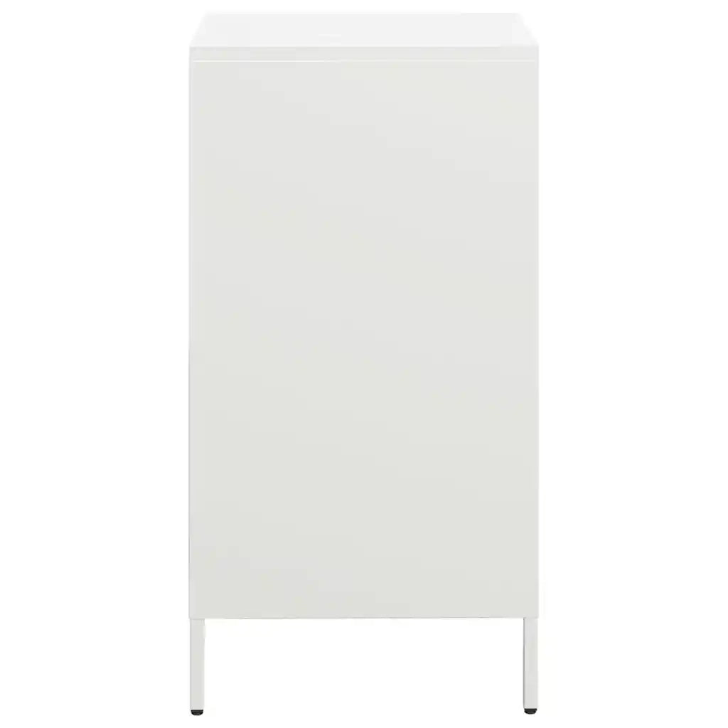 Credenza Bianca 35x39x73,5 cm in Acciaio Laminato a Freddo 851357