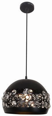 Lampada a sospensione Candellux Jolina nera Ø30 E27