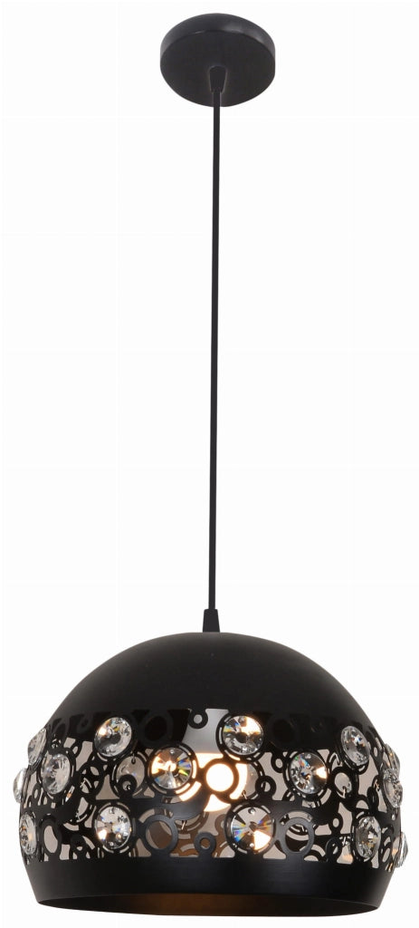 Lampada a sospensione Candellux Jolina nera Ø30 E27
