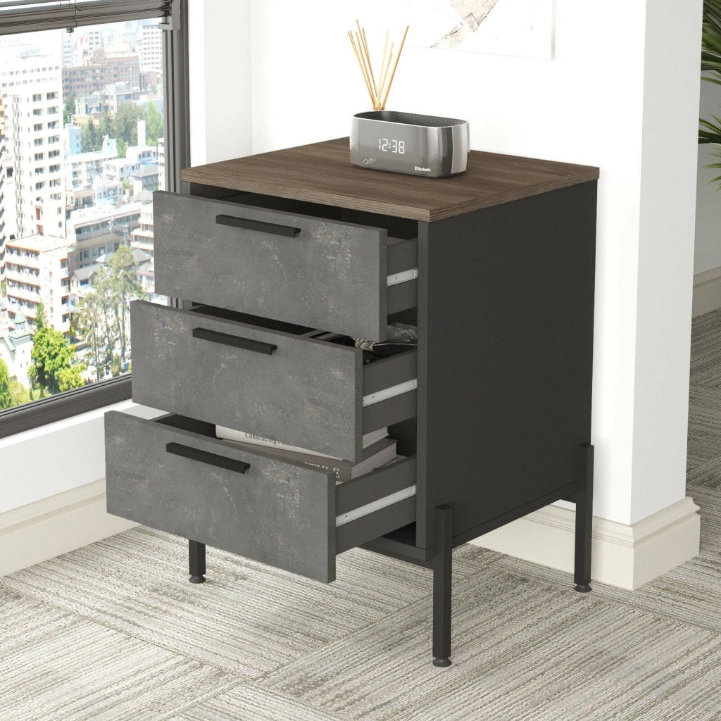 Madia Butchoy, Credenza 3 Cassetti, 54x45x70h cm Marrone